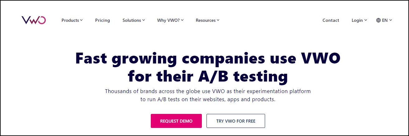 VWO AB testing software