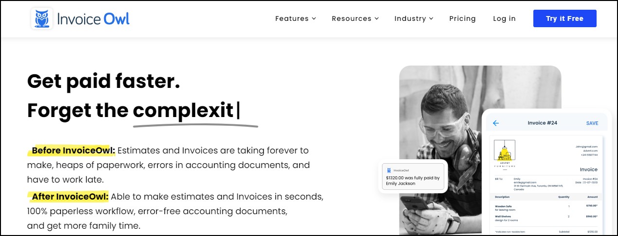 InvoiceOwl Free flooring estimating software