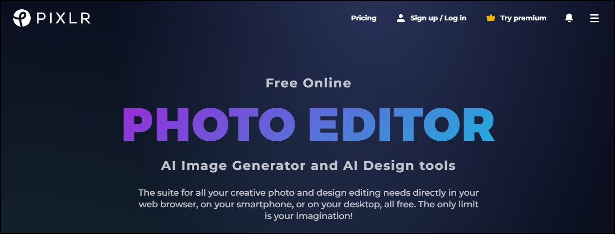 Pixlr free design sublimation software