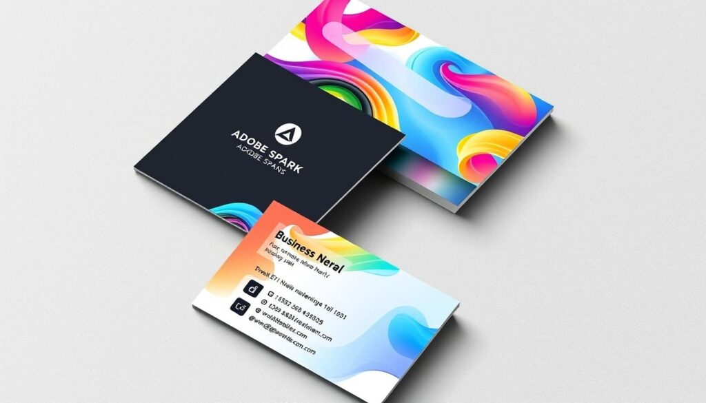 Adobe Spark business card design