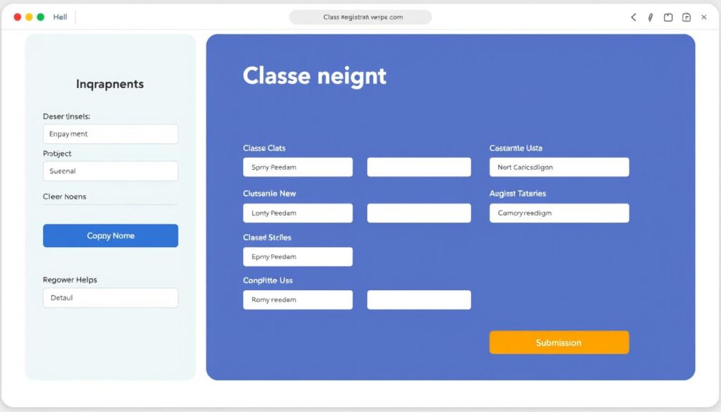 Jotform class registration form Jotform class registration form