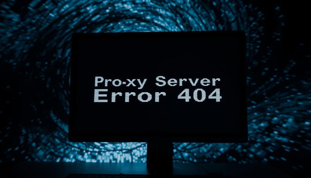 A dark and ominous computer screen displaying the error message "Proxy Server Error 404" in a stark, digital font. The background is a swirling vortex of glitchy, distorted digital noise, casting an eerie, unsettling atmosphere. The screen is illuminated by a cool, fluorescent light source, casting dramatic shadows and highlights across the surface. The entire scene has a sense of technological malfunction and disconnection, reflecting the frustration and confusion of the "Proxy Error 404" issue. A dark and ominous computer screen displaying the error message "Proxy Server Error 404" in a stark, digital font. The background is a swirling vortex of glitchy, distorted digital noise, casting an eerie, unsettling atmosphere. The screen is illuminated by a cool, fluorescent light source, casting dramatic shadows and highlights across the surface. The entire scene has a sense of technological malfunction and disconnection, reflecting the frustration and confusion of the "Proxy Error 404" issue.