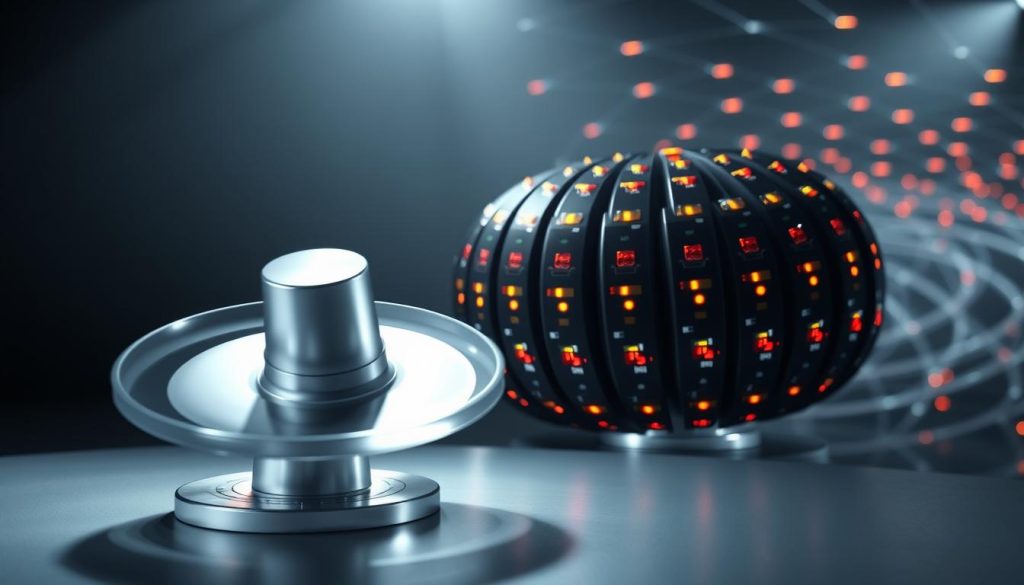 A dynamic 3D scene showcasing various rotating proxy types. In the foreground, a sleek silver web proxy spins on its axis, surrounded by a smooth glass cylinder that refracts the light. In the middle ground, a cluster of high-speed datacenter proxies rotate in a coordinated dance, their LED indicator lights blinking in a mesmerizing pattern. In the background, a sprawling network of residential and mobile proxies swirls into the distance, creating a sense of depth and interconnectivity. Dramatic lighting from multiple angles casts dramatic shadows and highlights the intricate details of the rotating proxy models. The overall tone is one of technological sophistication and the seamless integration of proxy services.