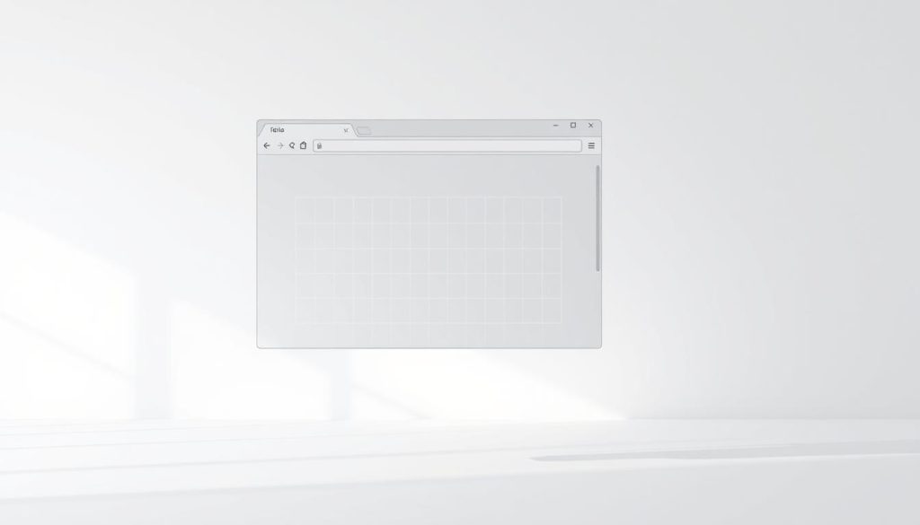 A sleek, modern web browser window hovers in a serene, minimalist workspace. The browser window displays a subtle wireframe grid, symbolizing the underlying automation framework. Soft, directional lighting casts elegant shadows, highlighting the chrome and glass elements. In the background, a clean, abstract gradient creates a sense of depth and professionalism. The overall composition conveys the power and precision of browser automation, with a touch of elegance and technological sophistication. Proxies seamlessly integrate into the framework, enabling secure, efficient web interactions.